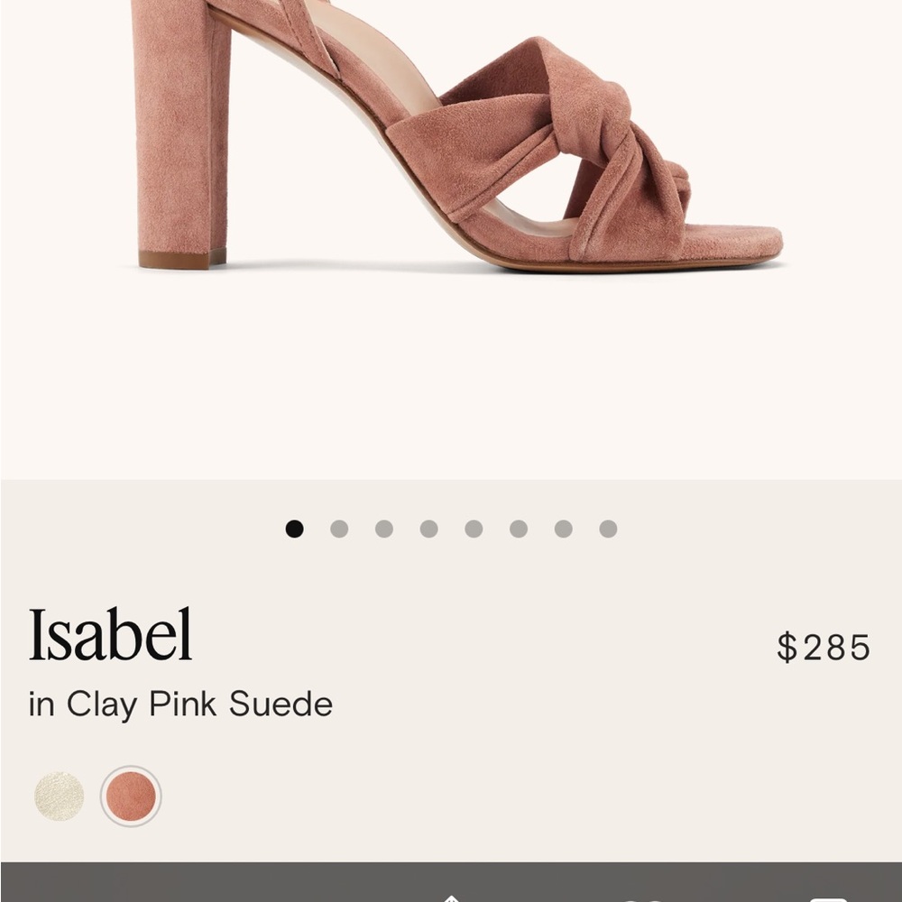 Inez Isabel heels worn once 8.5 clay pink - Picture 12 of 12